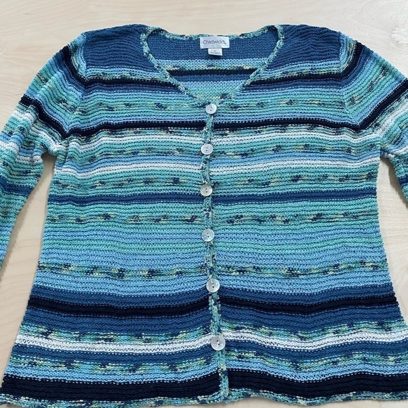 Chadwick’s Button Front Sweater size XL (CY) - Picture 3 of 7
